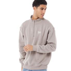 Reebok quarter zip hot sale fleece sweatshirt