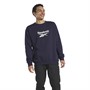 Reebok Classics Mens Classics Fleece Crew Sweatshirt Vector Navy