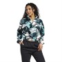 Reebok Classics Womens Classics Winter AOP Half Zip Fleece Semi Classic Teal
