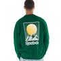 Reebok Classics Mens Classics Graphic Crew Sweatshirt Dark Green