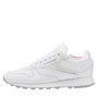 Reebok Classics Womens Classic Leather Trainers Footwear White/Pure Grey 4/Rhodonite