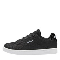 Reebok Classics Kids Junior Royal Complete CLN 2.0 Trainers Core Black/Core Black/Glass Blue
