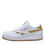 Reebok Classics Womens Club C Double Revenge Trainers Footwear White/Bright Ochre/Reebok Rubber Gum-06