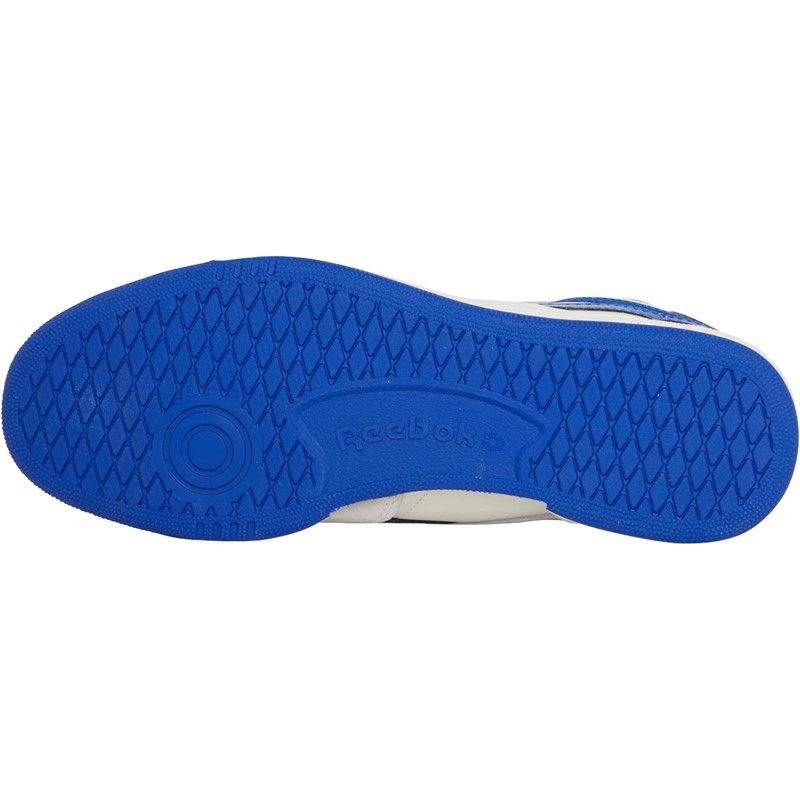 Reebok Classics Mens Club C Revenge Vintage Trainers Chalk/Collegiate Royal/Excellent Red