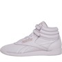 Reebok Classics Womens Cardi B Freestyle Hi Trainers Quartz Glow/Lilac Fog/Footwear White