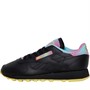 Reebok Classics Classic Leather Trainers Core Black/Stinger Yellow/Ultraberry