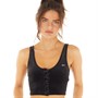 Reebok Classics Womens Classic Winter Cropped Velour Tank Black
