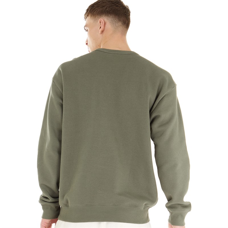 Reebok Classics Mens Classic Cord Fleece Crew Neck Sweatshirt Hunter Green