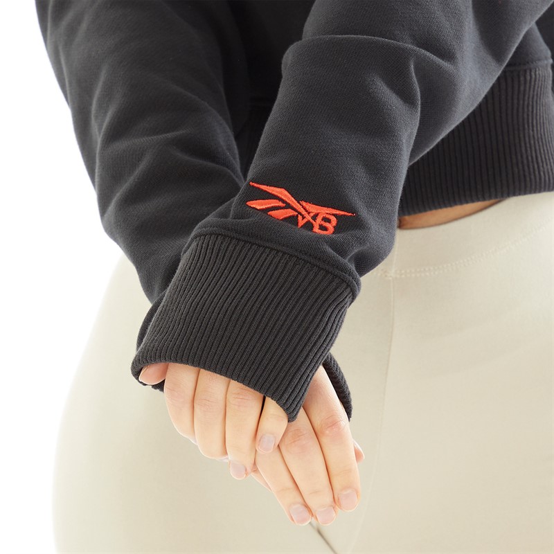 Reebok Classics Womens X Victoria Beckham Graphic Sweatshirt Black