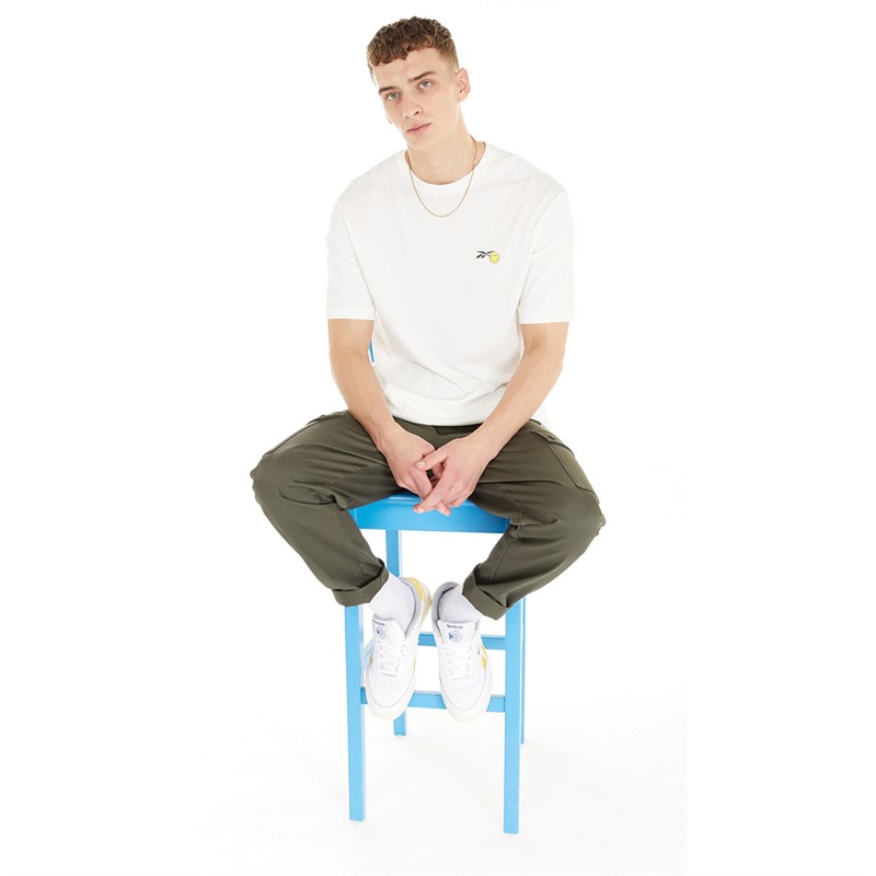 Reebok Classics Mens X Smiley T-Shirt Chalk