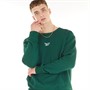 Reebok Classics Mens Classic Fleece Crew Sweatshirt Forest Green