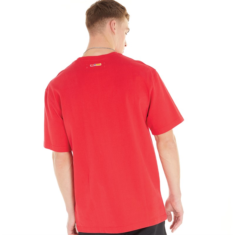 Reebok Classics Mens X Pyer Moss T-Shirt Primal Red