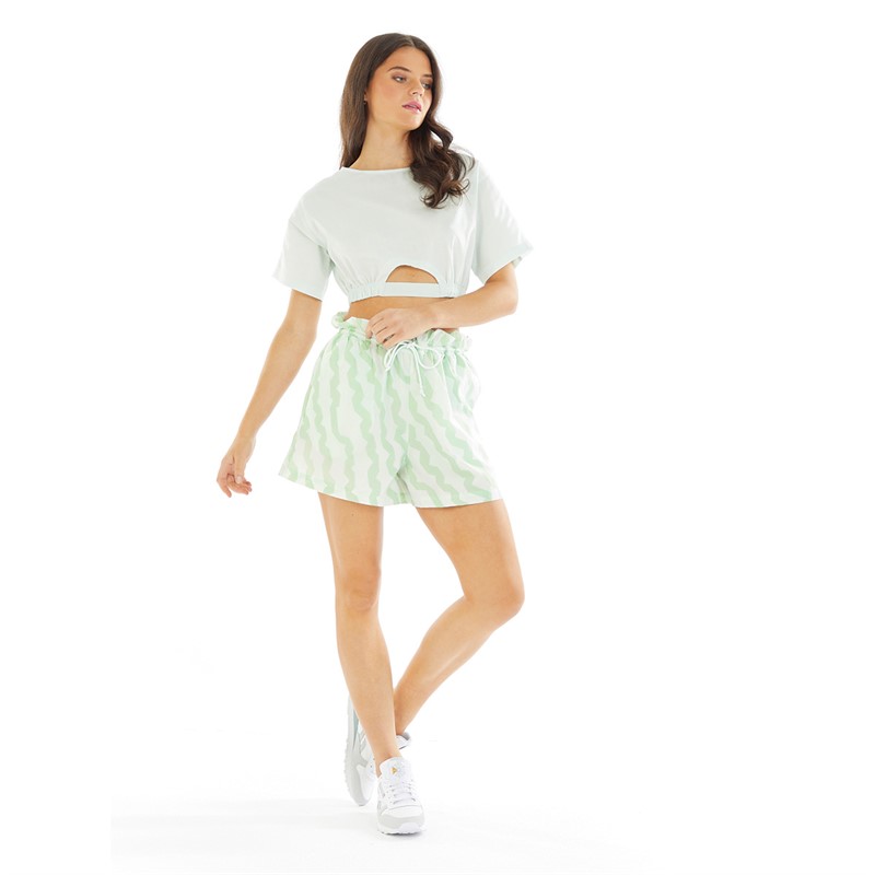 Reebok Classics Womens Classic Summer Waves Shorts Light Sage