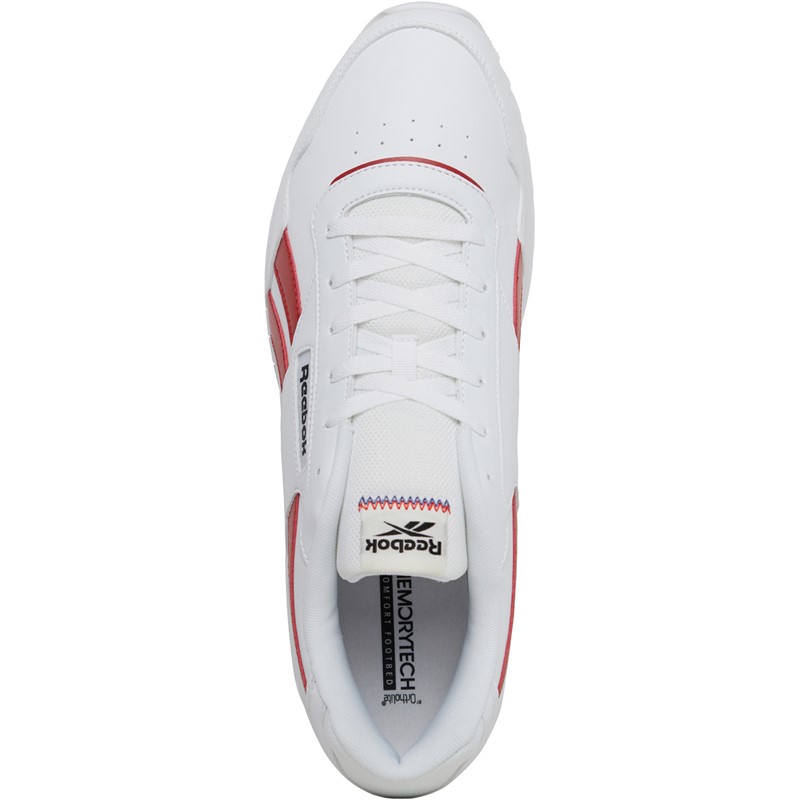 Reebok Classics Mens Reebok Glide Ripple Trainers Footwear White/Flasrd/Cblack