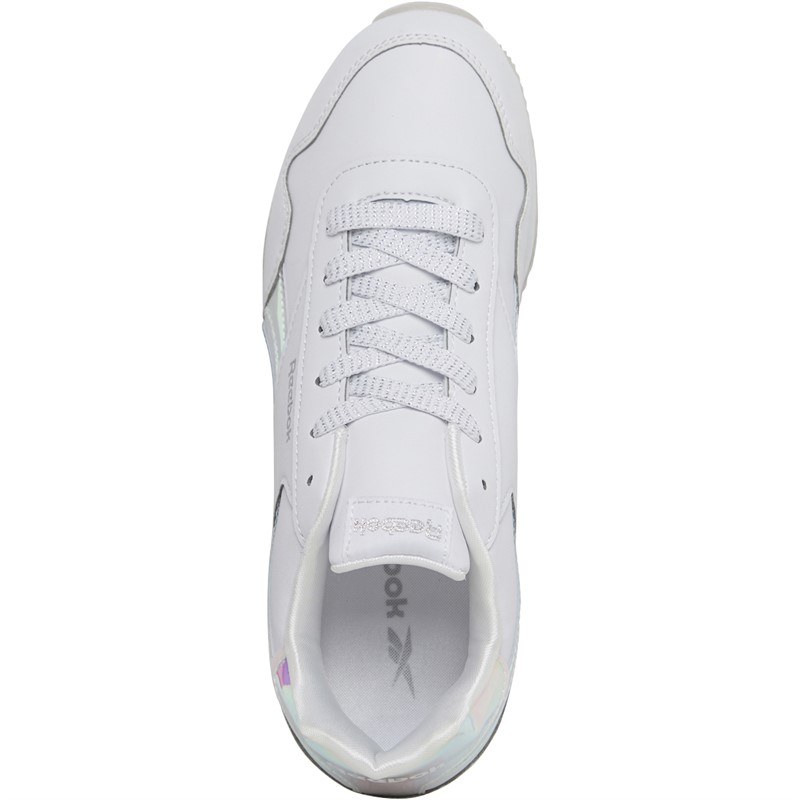 Reebok Classics Junior Girls Reebok Royal Classic Jogger 3 Trainers Footwear White/Footwear White/Silver Metallic
