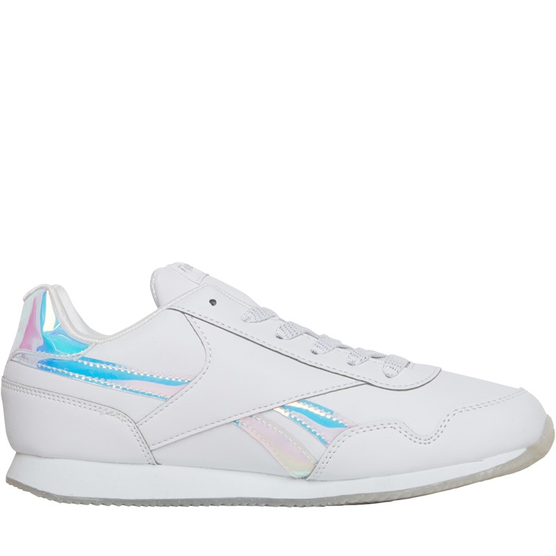 Reebok Classics Junior Girls Reebok Royal Classic Jogger 3 Trainers Footwear White/Footwear White/Silver Metallic