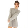 Reebok Classics Womens Classic Natural Dye Sweatshirt Dress Boulder Grey