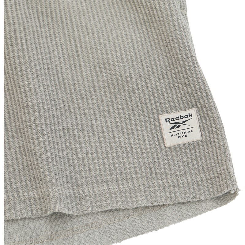 Reebok Classics Womens Classic Natural Dye Waffle Shorts (Plus Size) Boulder Grey