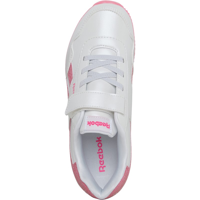 Reebok Classics Girls Reebok Royal Classic Jogger 3 Trainers Footwear White/Footwear White/Atomic Pink