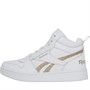 Reebok Classics Junior Girls Reebok Royal Prime Mid 2.0 Trainers Footwear White/Footwear White/Gold Metallic