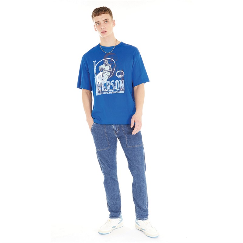 Reebok Classics Mens X Panini Iveson T-Shirt Vector Blue