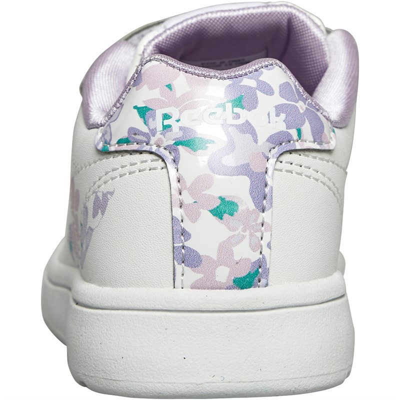 Reebok Classics Infant Girls Reebok Royal Complete Clean 2.0 2 V Trainers Footwear White/Pixel Pink/Purple Oasis