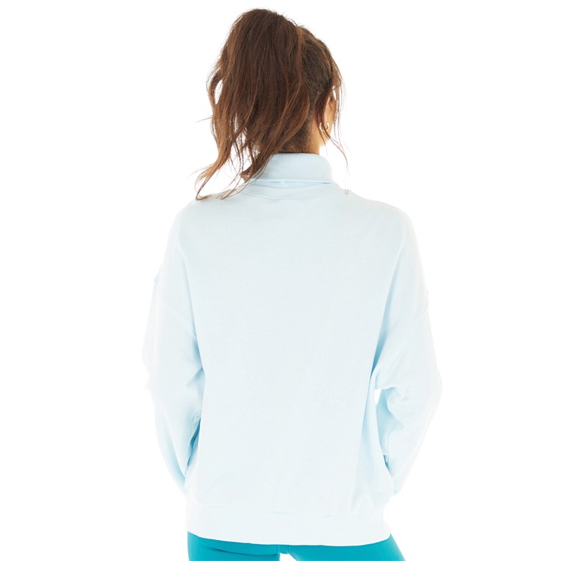 Reebok Classics Womens Freestyle Sweatshirt Glass Blue