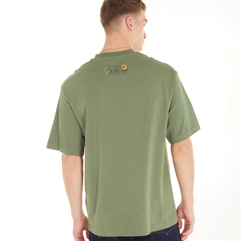 Reebok Classics Mens X Jurassic World T-Shirt Hunter Green