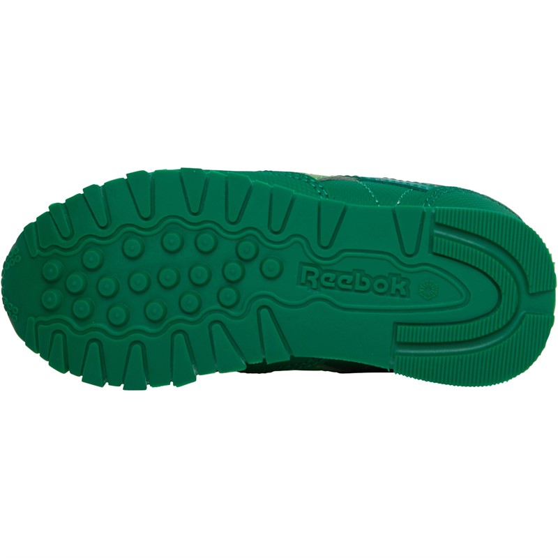 Reebok Classics Infant Boys PJ Masks Ghekko X Classic Leather Trainers Goal Green/Positive Green/Footwear White