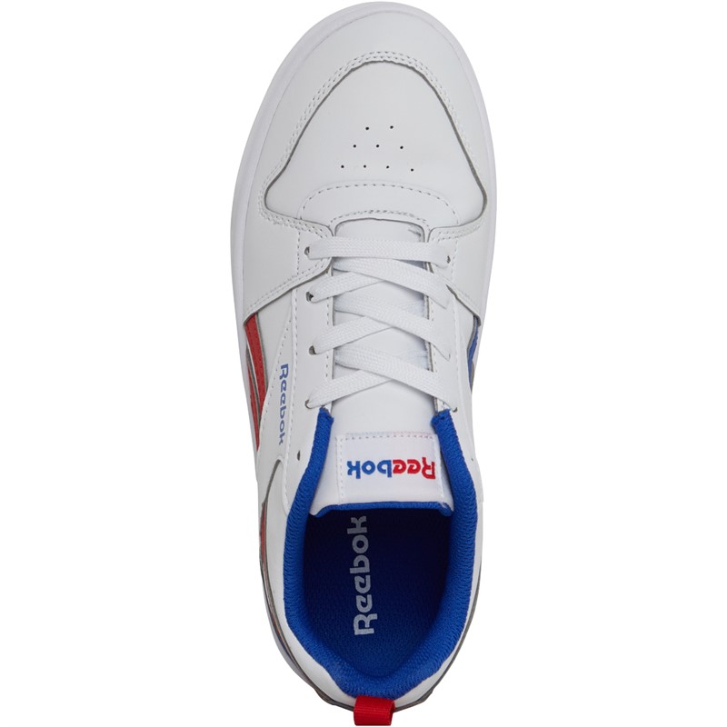 Reebok Classics Junior Boys Reebok Royal Prime 2 2V Trainers Footwear White/Vector Red/Vector Blue