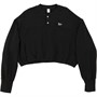 Reebok Classics Womens Classic French Terry Cropped Sweatshirt (Plus Size) Black