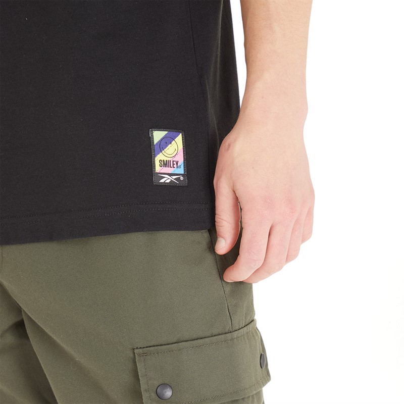 Reebok Classics Mens X Smiley T-Shirt Black