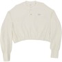 Reebok Classics Womens Classic French Terry Cropped Sweatshirt (Plus Size) Chalk