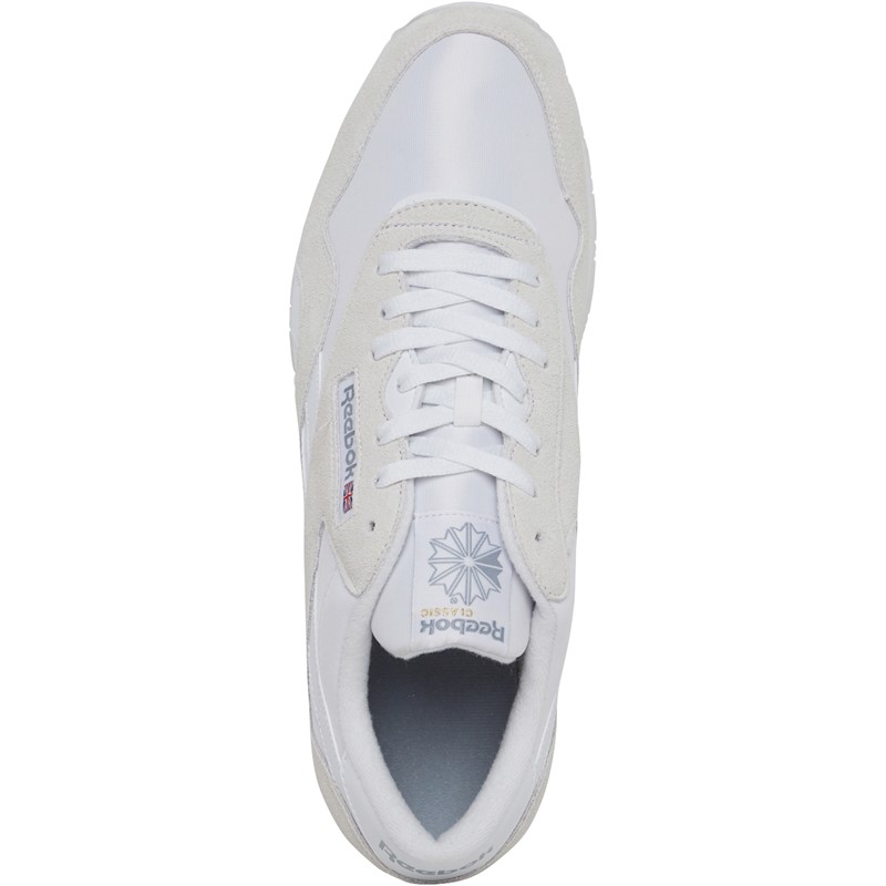 Reebok Classics Mens Classic Nylon Trainers Footwear White/Footwear White/Footwear White