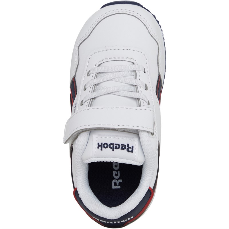 Reebok Classics Infant Boys Reebok Royal Classic Jogger 3.0 V Trainers Footwear White/Vector Navy/Vector Red
