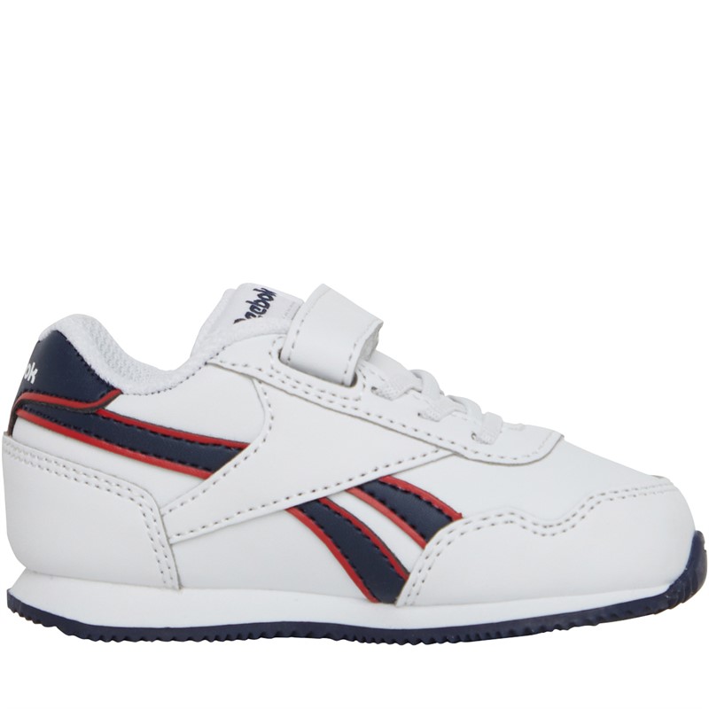 Reebok Classics Infant Boys Reebok Royal Classic Jogger 3.0 V Trainers Footwear White/Vector Navy/Vector Red