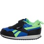 Reebok Classics Infant Boys Reebok Royal Classic Jogger 3.0 V Trainers Core Black/Vector Blue/Solar Lime