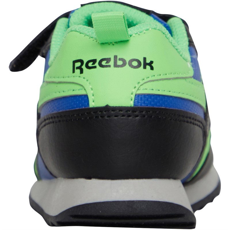 Reebok Classics Infant Boys Reebok Royal Classic Jogger 3.0 V Trainers Core Black/Vector Blue/Solar Lime