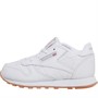 Reebok Classics Infant Boys Classic Leather Trainers White/Gum