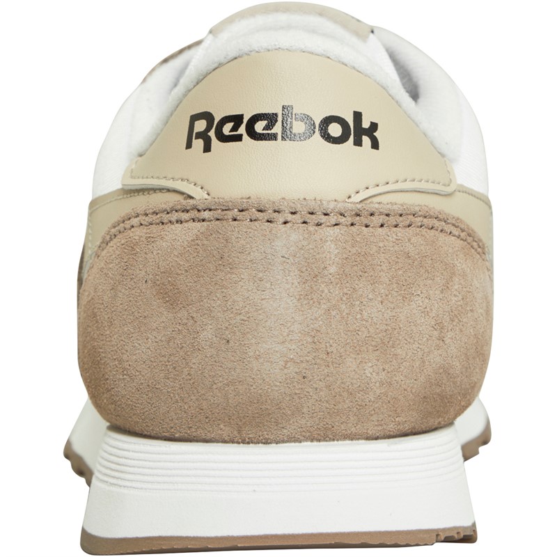 Reebok Classics Mens Reebok CL Nylon Trainers White/Modern Beige/Taupe