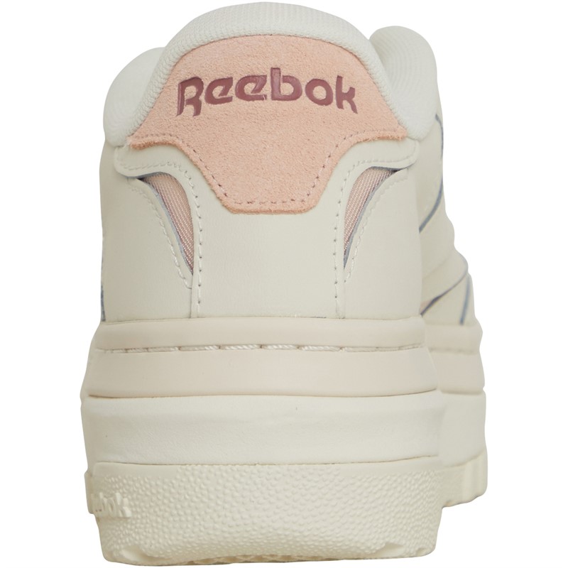 Reebok Classics Womens Club C Extra Trainers Chalk/Pospin/Sedona Rose