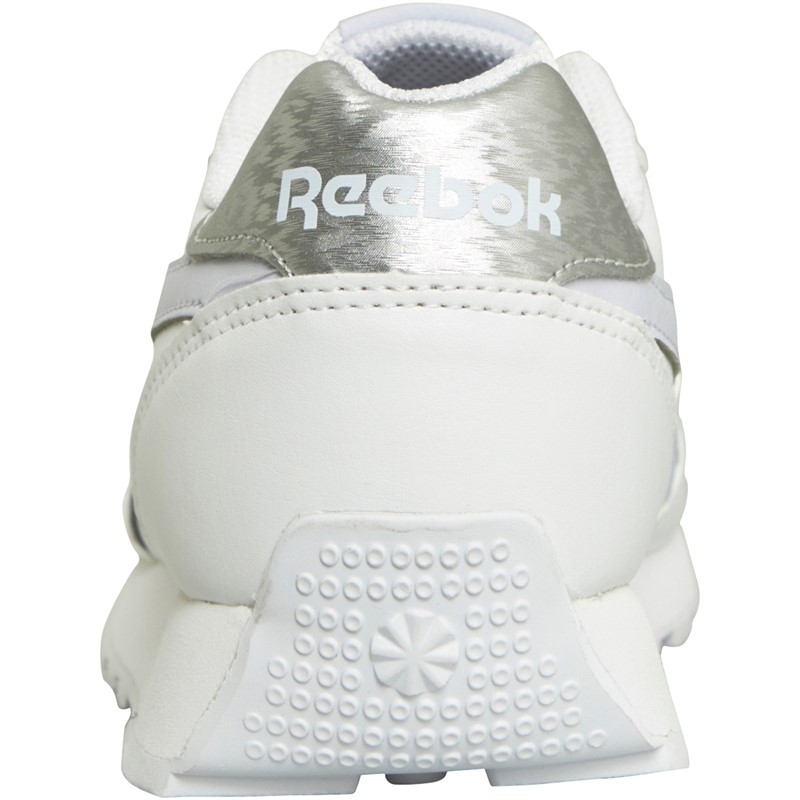 Reebok Classics Womens Reebok Rewind Run Trainers White/Lucid Lilac/Silver Metallic