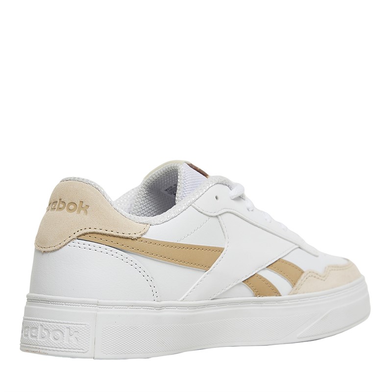 Reebok Classics Womens Reebok Court Advance Bold Trainers White/Alabas/Modern Beige