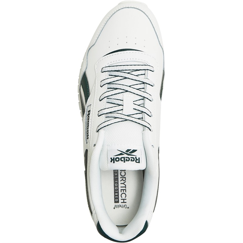 Buy Reebok Classics Reebok Glide Trainers White/Forest Green