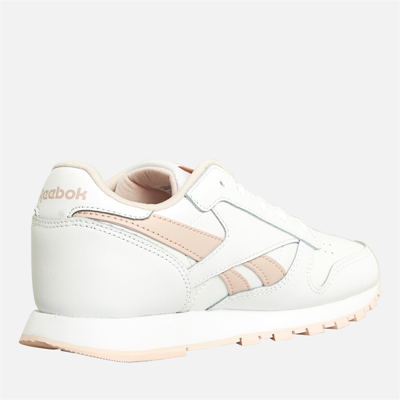 Reebok Classics Baskets en cuir classiques Enfant Blanc Rose possible Blanc