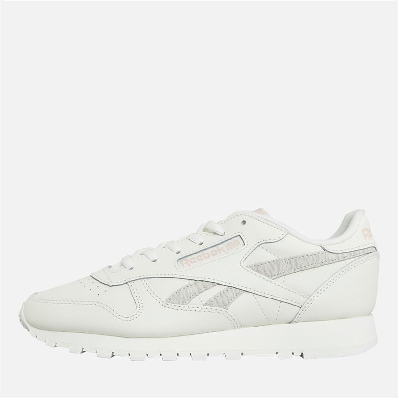 Reebok Classics Dames Klassiske Læder Træningssko Kridt/Kridt/Muligvis Pink