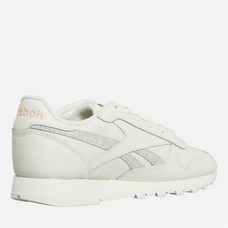 Reebok Classics Dames Klassiske Læder Træningssko Kridt/Kridt/Muligvis Pink