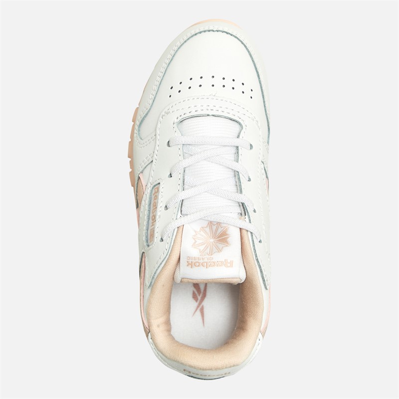 Reebok Classics Baskets en cuir bébé Fille Blanc/Rose/Blanc