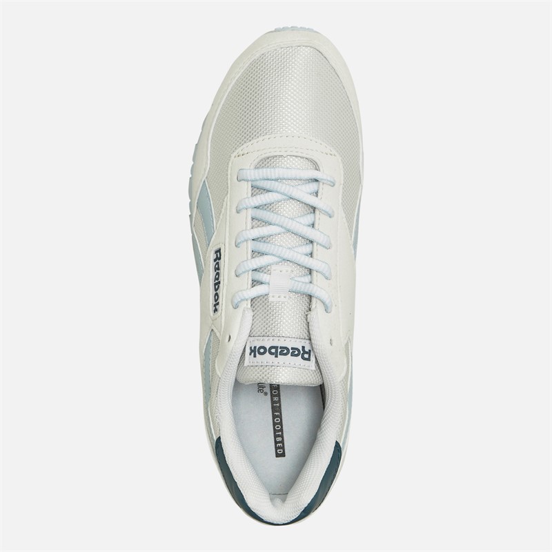 Reebok Classics Chaussures de course Rewind Femme Blanc/Bleu Feel Good/Bleu Hoops