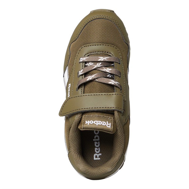 Reebok Classics Boys Reebok Royal Classic Jogger 3.0 1V Trainers Army Green/Army Green/Footwear White